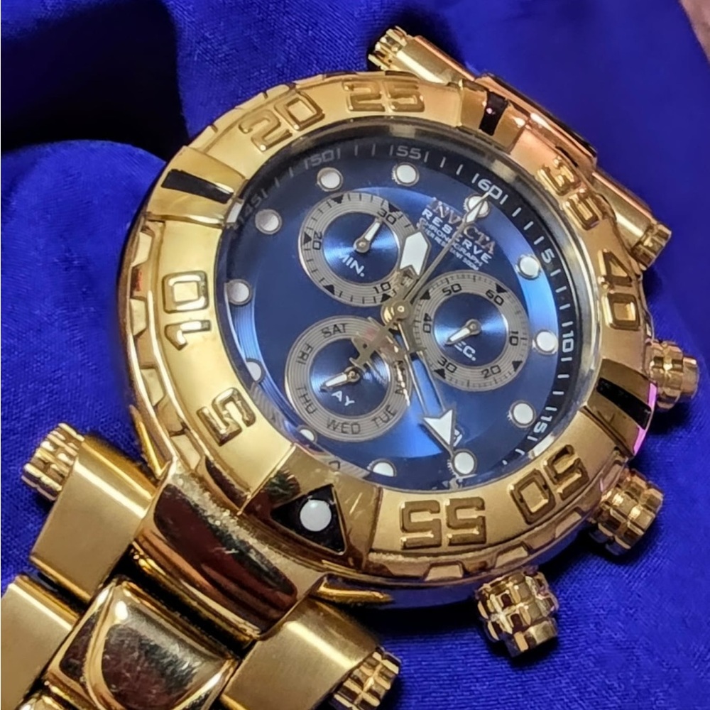Invicta Subaqua Noma I 17577 Swiss Made Gold Mens Watch